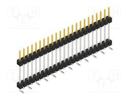 Connector: pin strips; pin header; male; PIN: 23; 2.54mm; SMT; 1x23