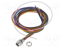 Connector: M8; socket; female; PIN: 8; 0.25mm2; 32V; 1.5A; IP67; 500mm