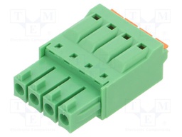 Connector: pluggable terminal block; plug; female; straight; 5.5A