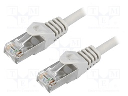 Patch cord; F/UTP; 5e; stranded; CCA; PVC; grey; 2m; 26AWG