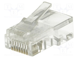 Plug; RJ45; PIN: 8; Cat: 5e; unshielded; Layout: 8p8c; crimped; male