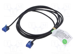 Patch cord; RJ45 plug,both sides; U/UTP; 6a; Cu; black; 2m