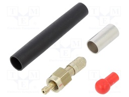 Connector: fiber optic; plug; FSMA; for cable; clamp