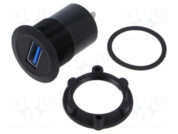 Adapter; USB A socket,USB C plug; Thread: M22; 1÷10mm