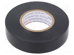 Tape: electrical insulating; W: 19mm; L: 20m; Thk: 0.18mm; black
