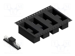 Connector: pin strips; pin header; male; PIN: 24; 2.54mm; SMT; 2x12