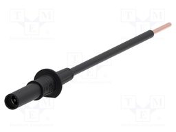 Probe tip; 36A; black; Socket size: 4mm; Plating: nickel plated