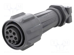 Connector: circular; plug; female; PIN: 7; EXPlora; Contacts: brass