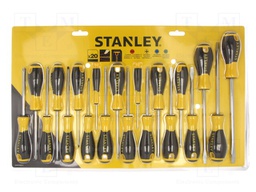 Kit: screwdrivers; Pcs: 20; Phillips,Pozidriv®,Torx®,slot