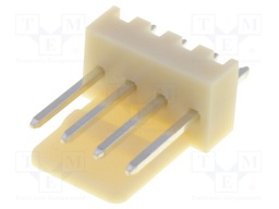 Socket; wire-board; male; 2.54mm; PIN: 4; THT; 250V; 3A; tinned