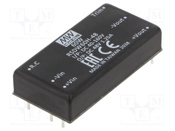 Converter: DC/DC; 60W; Uin: 40÷160V; Uout: 48VDC; Iout: 1.25A; 2"x1"