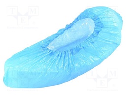 Protective cover shoes; ESD; Dim: 150x410mm; D: 0.03mm; light-blue