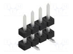 Connector: pin strips; pin header; male; PIN: 4; 2mm; SMT; 1x4; 100V