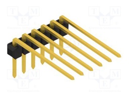 Connector: pin strips; pin header; male; PIN: 6; 2.54mm; THT; 1x6