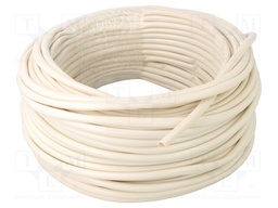 Insulating tube; PVC; white; -45÷125°C; Øint: 8mm; L: 50m