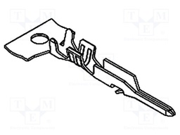 Contact; male; 28AWG÷22AWG; SPOX; crimped; bulk; for cable; 2.5mm