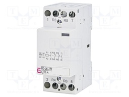 Contactor: 4-pole installation; 25A; 230VAC,230VDC; RD