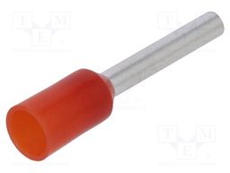 Bootlace ferrule; insulated; copper; Insulation: polyamide; 1mm2