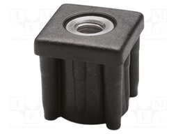 For profiles; Body: black; H: 38mm; technopolymer PA; L: 37.6mm