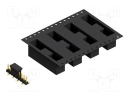 Connector: pin strips; pin header; male; PIN: 9; 2.54mm; SMT; 1x9