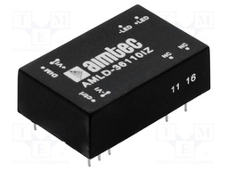 Converter: DC/DC; Uin: 5÷36V; Uout: 2÷32VDC; Iout: 1100mA; DIP24