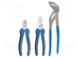 Kit: pliers; cutting,adjustable,universal; 3pcs.