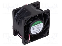 Fan: DC; axial; 12VDC; 60x60x38mm; 127.8m3/h; 73.1dBA; ball; 24AWG