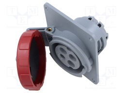 Connector: AC supply 3-phase; socket; female; angled; -25÷40°C