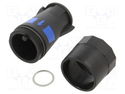 Enclosure: for circular connectors; UIC558; for cable; straight