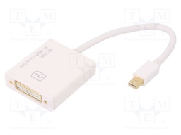 Adapter; DisplayPort 1.2; 200mm; Colour: white; 32AWG; Core: Cu