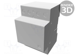 Contactor: 4-pole installation; NO x4; 24VAC; 24VDC; 63A; DIN; CN63