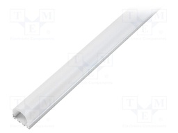 Profiles for LED modules; mat; surface; L: 2m; aluminium