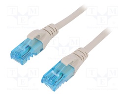 Patch cord; U/UTP; 5e; stranded; Cu; PVC; grey; 2m
