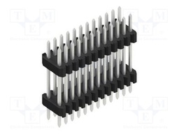 Connector: pin strips; pin header; male; PIN: 24; 1.27mm; THT; 2x12