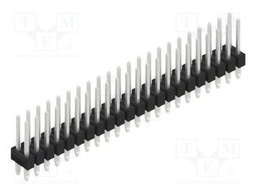 Connector: pin strips; pin header; male; PIN: 44; 2.54mm; THT; 2x22