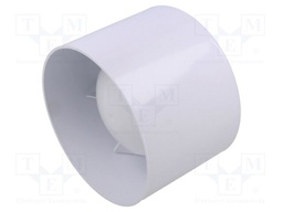 Fan: AC; axial; 230VAC; Ø118mm; 150m3/h; 46dBA; slide bearing; IPX2