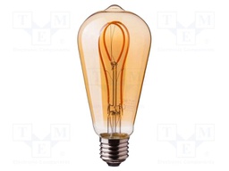 LED lamp; white warm; E27; 220÷240VAC; 300lm; P: 4.8W; 300°; 1800K