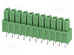 PCB headers, nominal cross section: 1.5 mm?, color: green, n