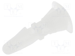 Assembly stud; polyamide; L: 9.5mm; snap fastener; Ø2: 6mm; Ø1: 4mm