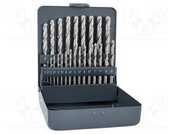 Drill set; Application: metal,steel,stainless steel; Pcs: 25