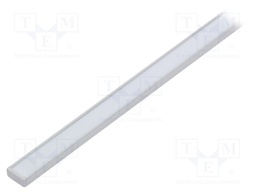 Profiles for LED modules; white; surface; white; L: 1m; aluminium
