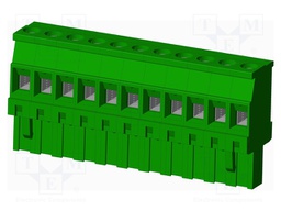 Connector: pluggable terminal block; plug; female; angled 90°