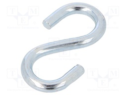 Quick link S type; steel; zinc; Size: 7mm