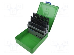 Drill set; high speed steel; 41pcs; Drill Bit: for metal; 6÷10mm