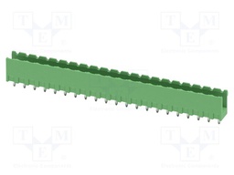 PCB headers, nominal cross section: 2.5 mm?, color: green, n