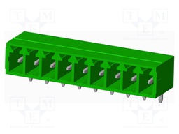 Connector: pluggable terminal block; socket; male; angled 90°