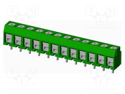 Connector: PCB terminal block; terminal; Plating: tinned; on PCBs
