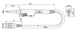 Probe: for oscilloscope; 0÷250MHz; 10: 1; 1.2ns; 10÷35pF; 1.2m; 10MΩ