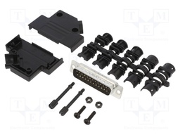 D-Sub; PIN: 25; male; unshielded; angled 45°; soldering; for cable