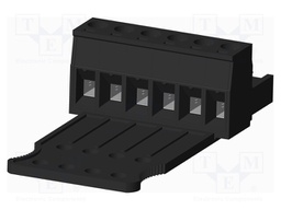 Connector: pluggable terminal block; plug; female; straight; 300V